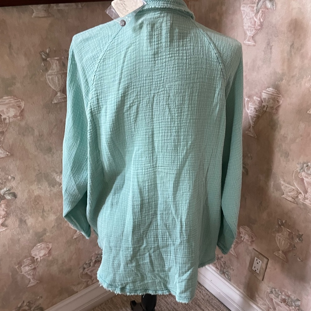 FREE PEOPLE SUMMER DAYDREAM RAW EDGE TOP XS S M - Picture 4 of 6